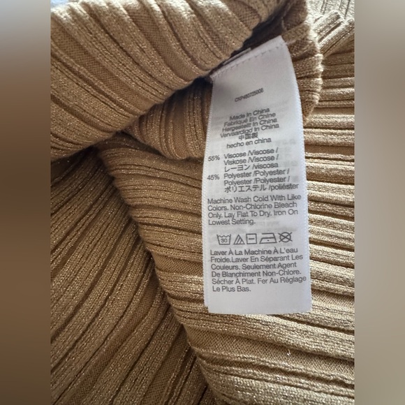 🛍️SALE🛍️ Madewell The Signature Shimmer Knit Cutaway  Racerback Sweater Tank Top - Picture 5 of 6